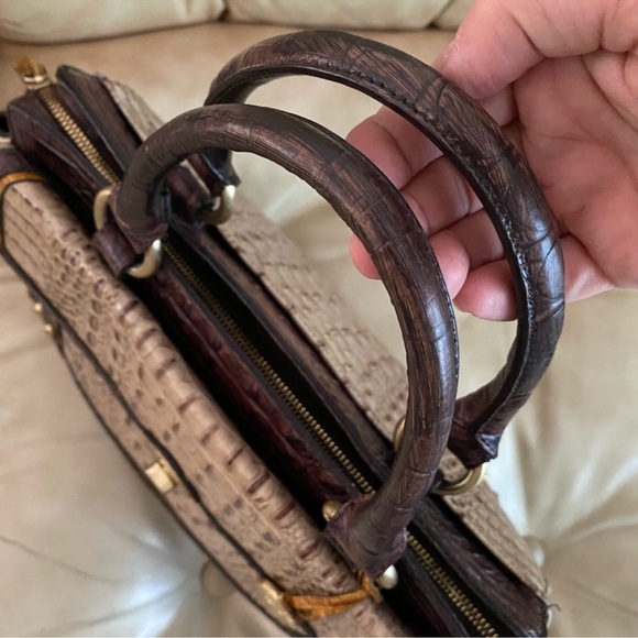 Gorgeous Brahmin Annabelle Tricolor Satchel w/Strap - Picture 6 of 7